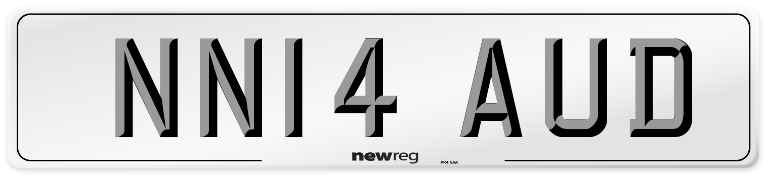 NN14 AUD Number Plate from New Reg